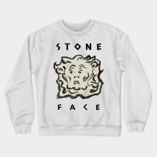 Stone Head Antique Wonder Face Crewneck Sweatshirt